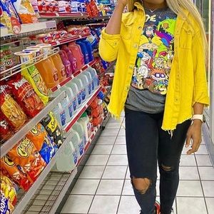 Yellow Jean Jacket from Shein. Only worn once.